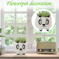 Luysn Flower Pots,Cute Cartoon Animal Cat Shaped Ceramic Indoor Succulent Cactus Plant Pots - Planters for Outdoor Plants,Plant Not Included,Plant Pots,Pots for Plants,Garden Pots