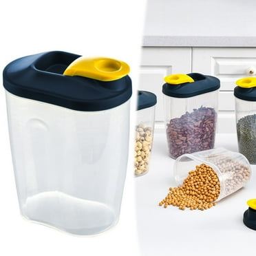 Luysn Food Storage Containers,Food Storage Container with Lids and Pour Spout Airtight Storage for Spaghetti Sugar Pasta Cereal,Food Storage Containers with Lids 4.72"X3.35"X7.68"