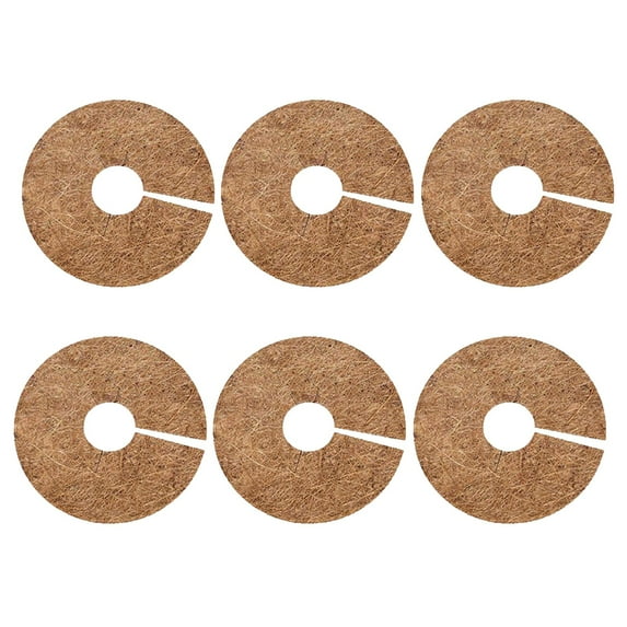Luysn Rubber Tree Ring,Coco Mulch Mats – Natural Coconut Fiber Discs – Tree Ring Guards,Plant Protection Against Cold,Pot Covers,Sapling Root Protection,Moisture Retention for Potted Plants 7.8"