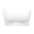 thumbnail image 1 of Luysn Strapless Bras for Women Invisible Bralette Push Up Bra Wireless Bras T Shirt Bra Strapless Corset Bra Stretchy Sports Bra Tube Top Bralette Supportive Bandeau Bra Comfortable Bra White M, 1 of 3