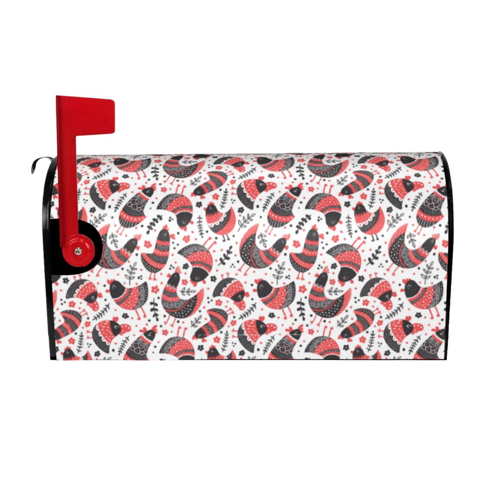 Luyuia Cute Chickens Print Magnetic Winter Mailbox Cover, Decorative ...