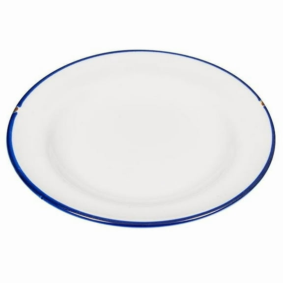 Luzerne 6.75 in. Tin White-Blue Porcelain Plate