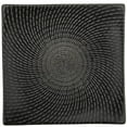 thumbnail image 1 of Luzerne L6250000143S 9.5 in. Urban Black Curved Square Porcelain Plate, 1 of 1