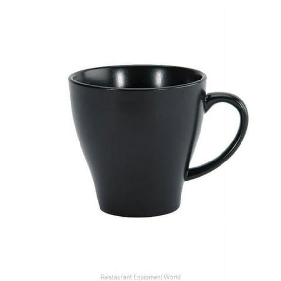 Luzerne L6250000520 8.25 oz Urban Black Porcelain Coffee Cup