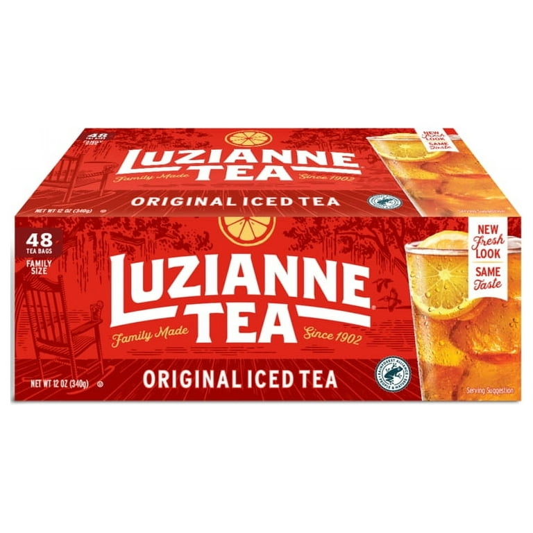 Luzianne Iced Tea, Half Caff, Bags, Family Size - 18 tea bags, 3.9 oz