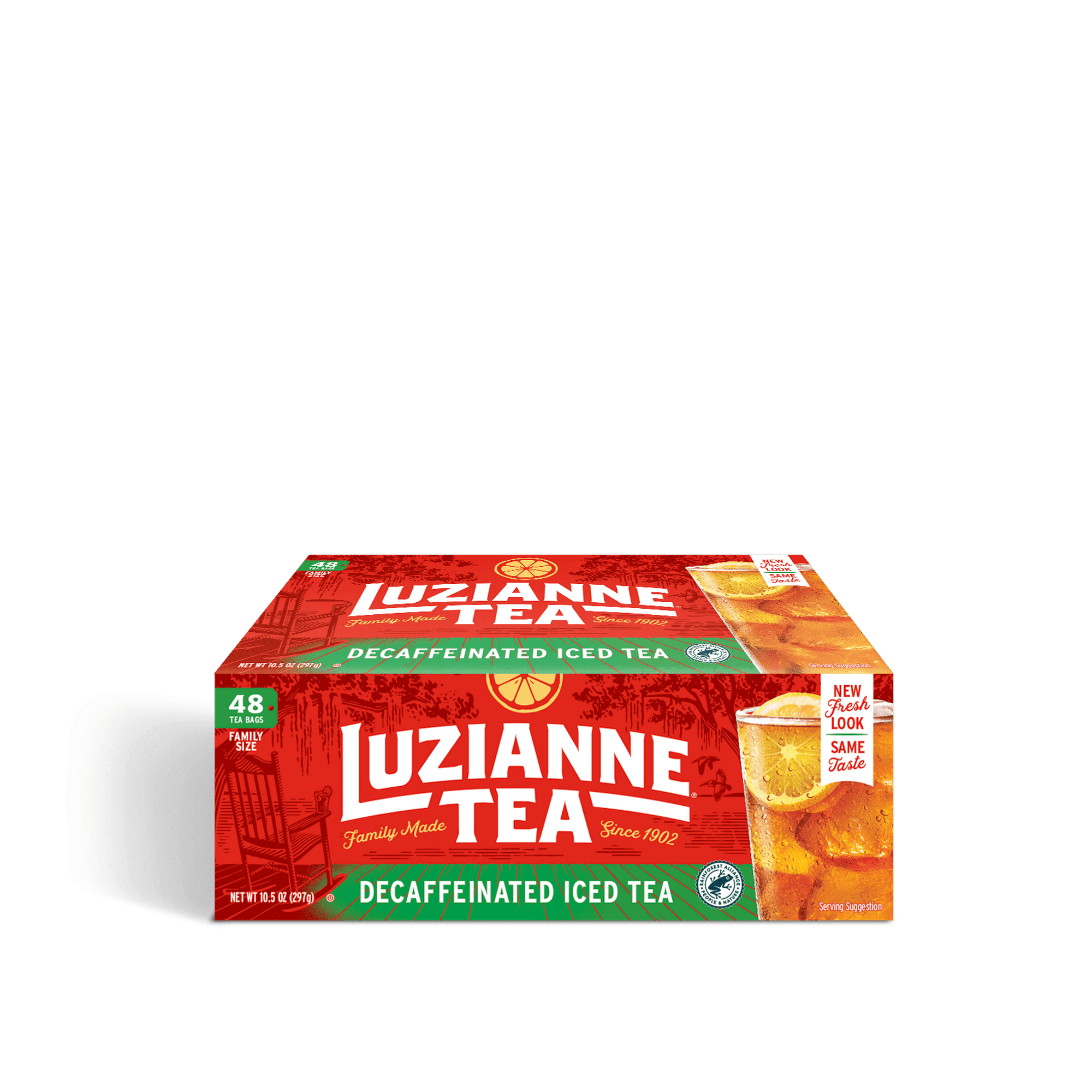 Luzianne Decaffeinated Black Iced Tea, Tea Bags, 48 Ct -Pack of 2