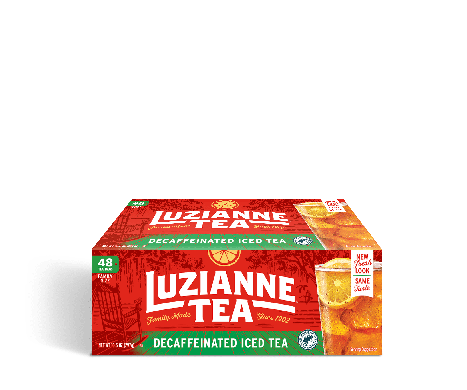 めい　TEA61ADS Luzianne Cold Brew Decaf Tea Bags, Black Iced, 48 Count - Walmart.com