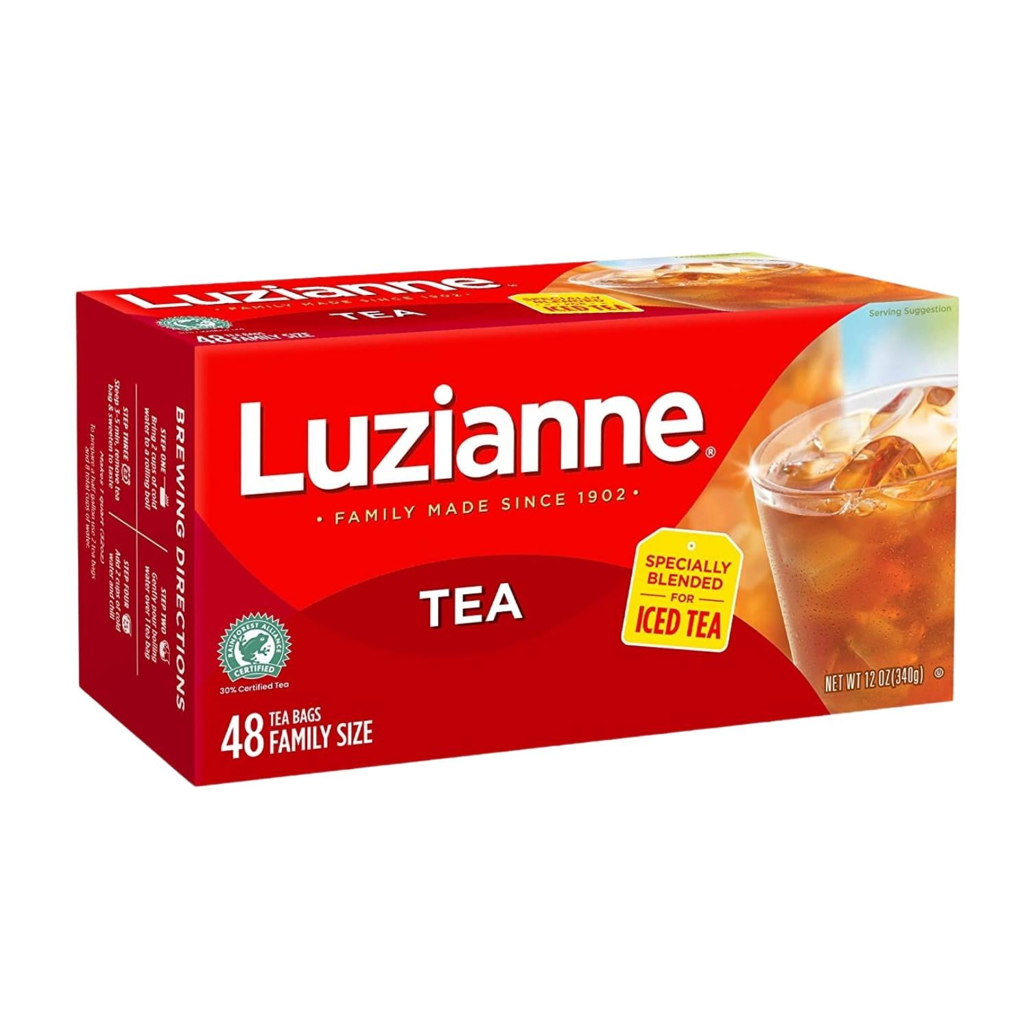 Luzianne Iced Tea Bags, Specially Blended for Iced Tea, Family Size, 48