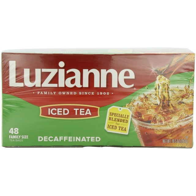 Luzianne Specially Blended for Iced Tea, Decaffeinated Family Sized