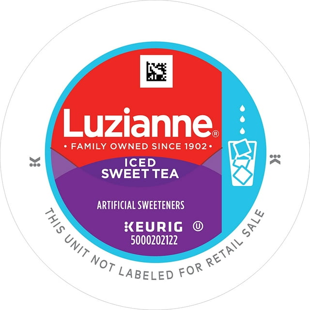 Luzianne Sweet Iced Tea, Single Serve KCup Pods, 12 Count