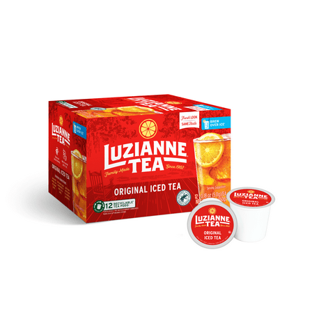 Luzianne Unsweet Iced Tea Single Serve Pods, 12 Count