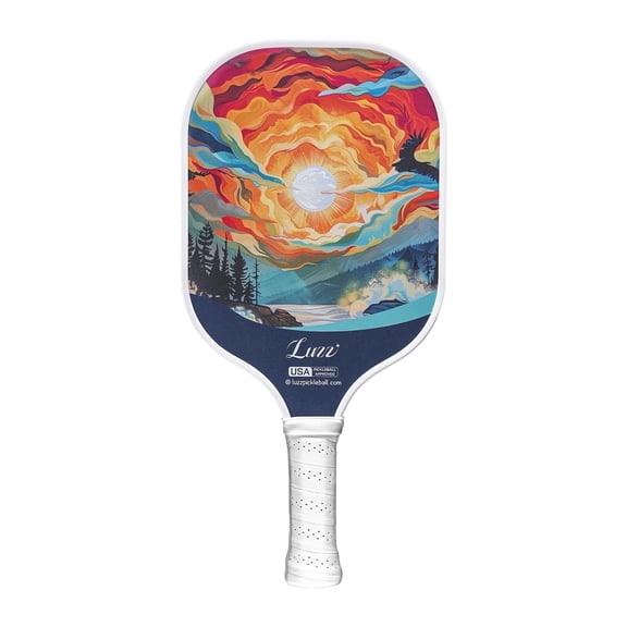 Luzz Carbon Fiber Pickleball Paddles(16mm) Sandblasted Surface USAPA Approved T700 Pickle Ball Rackets for All Skill Level