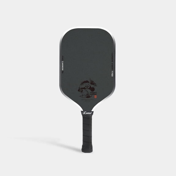 Luzz Pickleball Cannon KungFu Panda Paddle, Thermoformed Cannon T700 Carbon Fiber Pickleball Paddles Friction Surface Exceptional Spin and Power 16mm Composite Pickle Ball Rackets