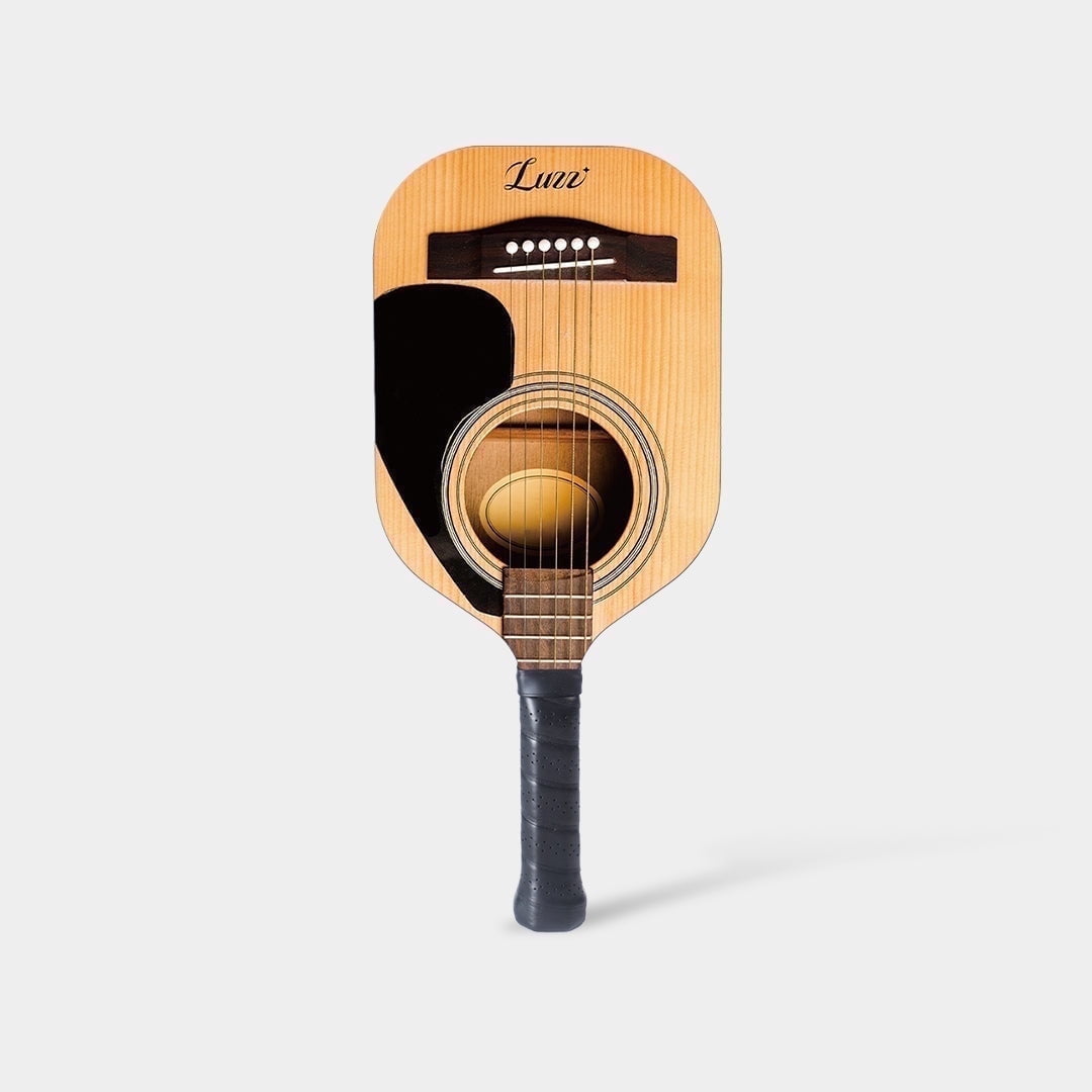 Luzz Pickleball Paddle Carbon Fiber Frameless T700 Raw Thermoformed Intermediate Advanced Racket(14mm) Guitar