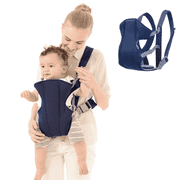 Lvelia Baby Carrier,Baby Holder Carrier Ergonomic Infant Carrier Adjustable Baby Carrier,Lightweight & Breathable Baby Front and Back Carrier for Infants Toddlers Babies Girl and Boy(Blue)