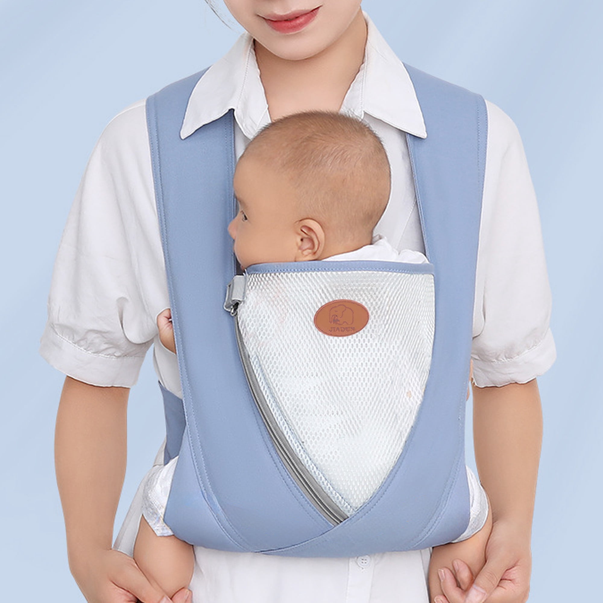 Lvelia Baby Carrier Newborn to Toddler,4-in-1 Baby Ergonomic and Cozy Adjustable Lightweight Infant Carrier,Newborn Baby Carrier for 8-32 lbs,Blue