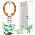 thumbnail image 1 of Lvelia Cat Toys Hanging Door Automatic Cat Toy Interactive Elastic Rope with Flying Bird & Mouse,Cat Catching Game Door Hanger,Self Play Cat Toys,Orange, 1 of 7
