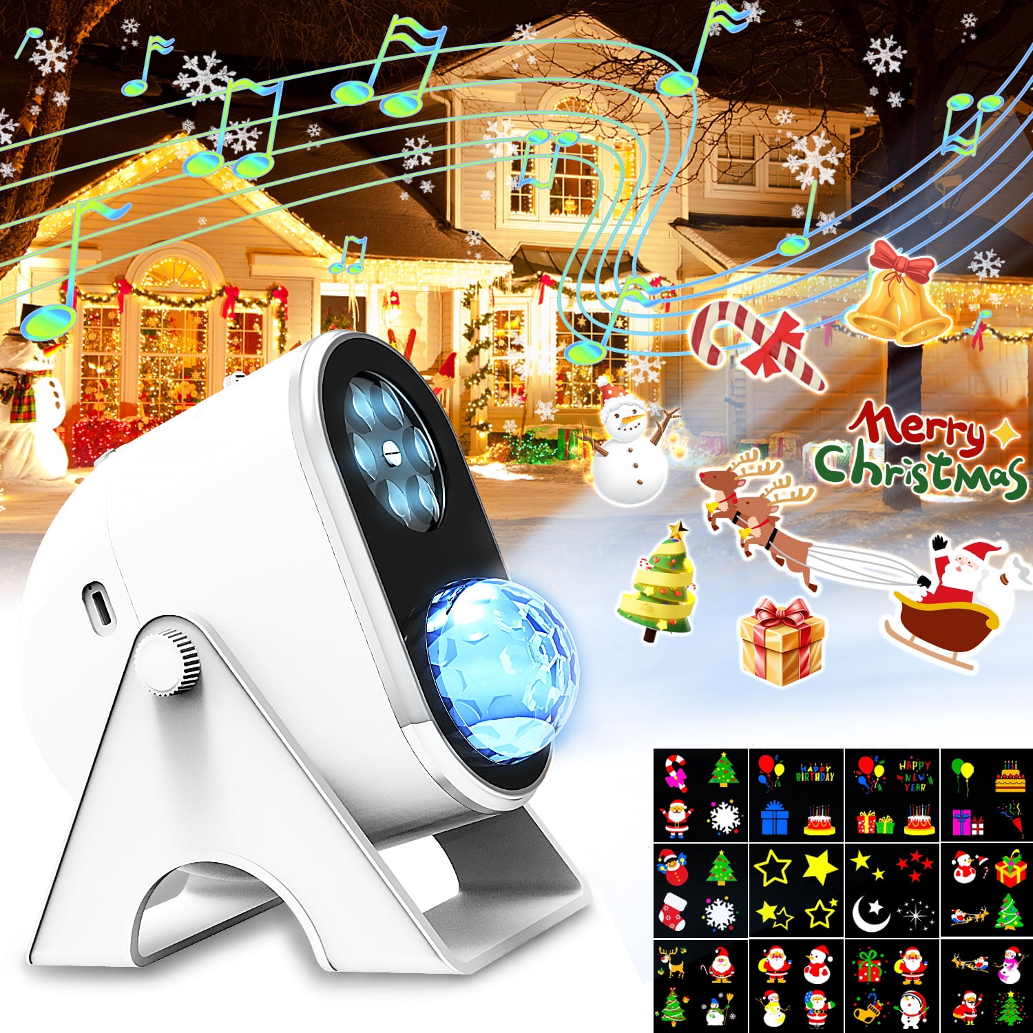 Lvelia Christmas Projector Light,Holiday Projector Lights with
