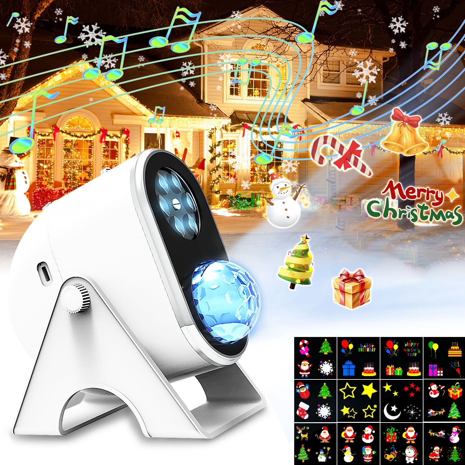 Lvelia Christmas Projector Light,Holiday Projector Lights with