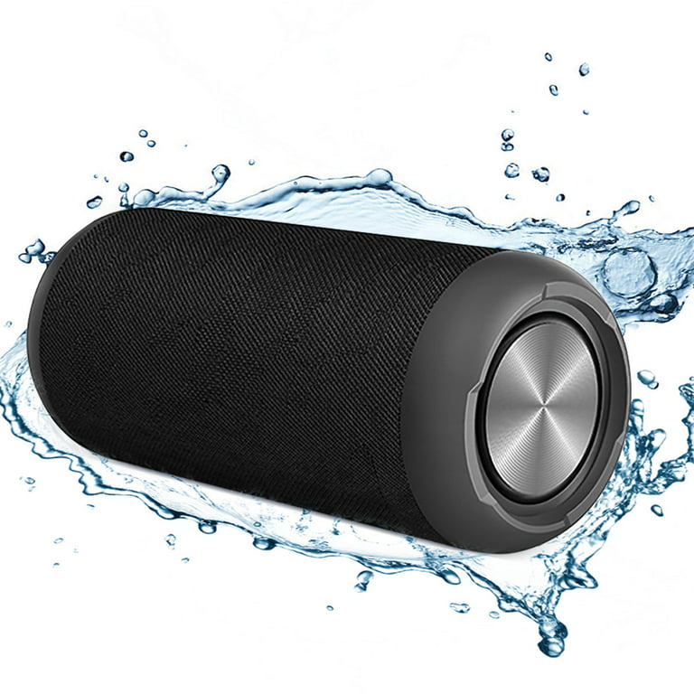 Lvelia Portable Mini Bluetooth Speakers Ipx6 Waterproof Wireless Speaker with Loud Stereo Sound for Outdoor,Dual Pairing,12H Playtime,Black, Size: 24*