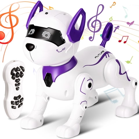 Lvelia Remote Control Robot Dog Toy for Kids,Interactive Robot Dog, Smart Programmable Singing Dancing RC Robot Animals,Electronic Pets Robot Dog for Boys Girls Christmas Birthday Gift