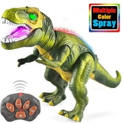 Lvelia Remote Control Dinosaur Toys for Kids,Electronic Walking Dancing Colorful Sprays Robot RC Dinosaur Toy with Light & Roar,Birthday Gift for Boys Girls 3 Years+
