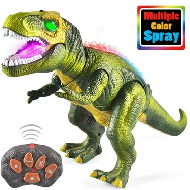 Lvelia Remote Control Dinosaur Toys for Kids,Electronic Walking Dancing Colorful Sprays Robot RC Dinosaur Toy Big T- Rex with Light & Roar,Birthday Gift for Boys Girls 3 Years+