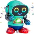 thumbnail image 1 of Lvelia Robot Toy for Kids,Electronic Automatic Walking Dancing Robot Crawling Toys with Dynamic Music & Lights for Age 3-8 Year Old Boys Girls Toddler Infant Birthday Gift Present,Green, 1 of 11