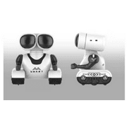 Lvelia Robot Toy for Kids, Intelligent Electronic Walking Dancing Robot Toys with Flashing Lights and Music, Orange