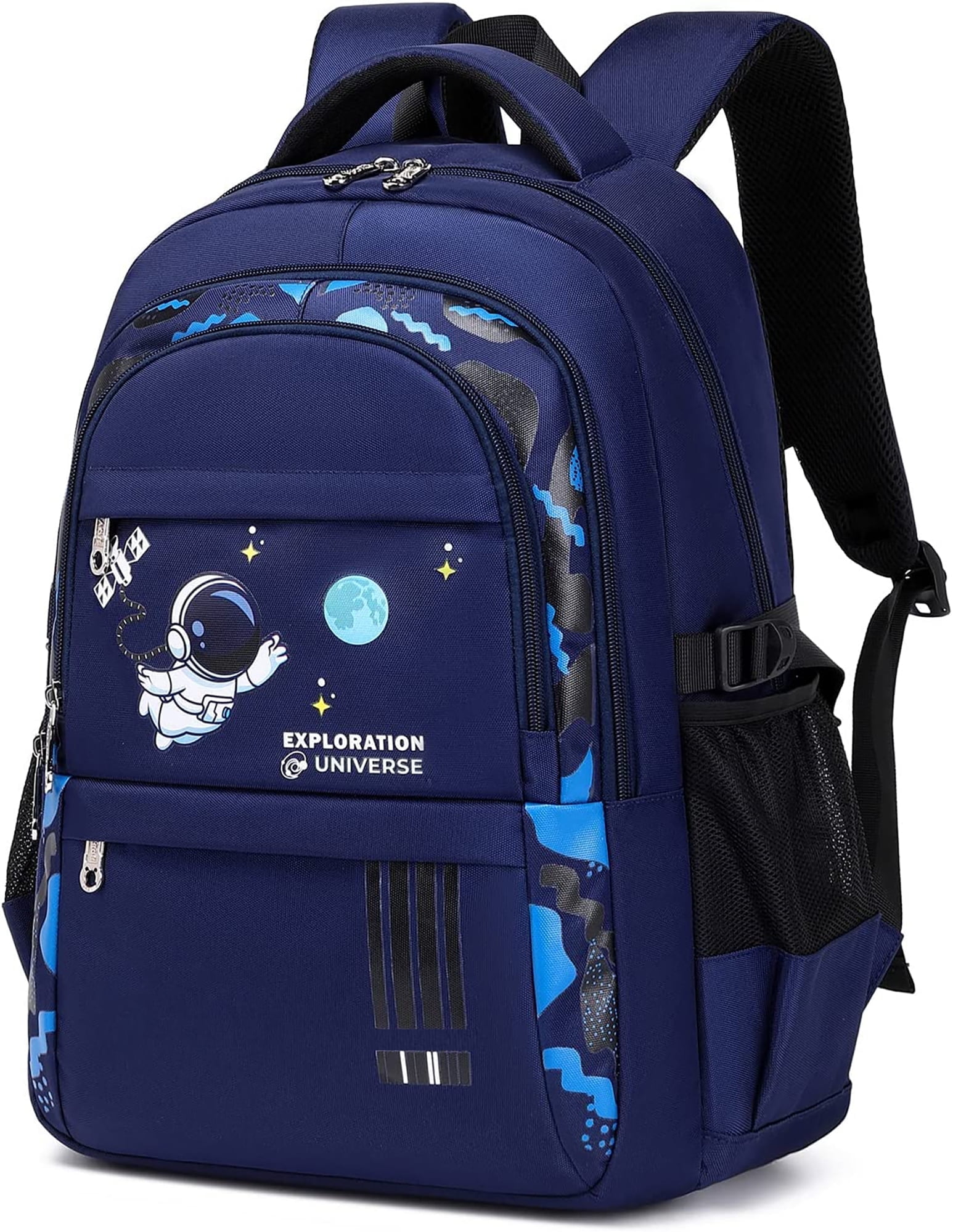 Lvelia School Backpack for Boys Kids Elementary School Bags Middle School Primary School Bookbags Lightweight Sturdy Spaceman Gifts,Blue