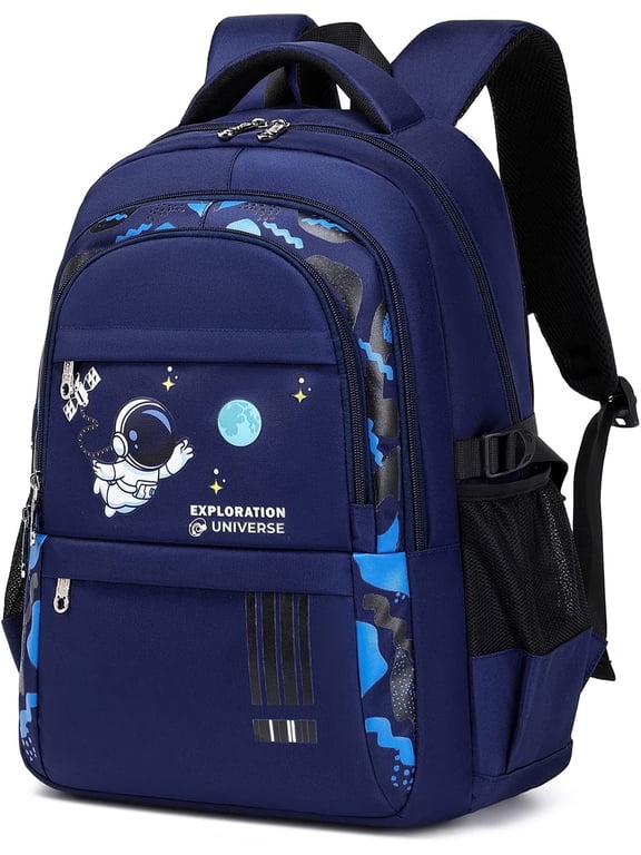 School Backpack for Boys Kids Elementary School Bags Middle School Primary School Bookbags Lightweight Sturdy Spaceman Gifts,Blue