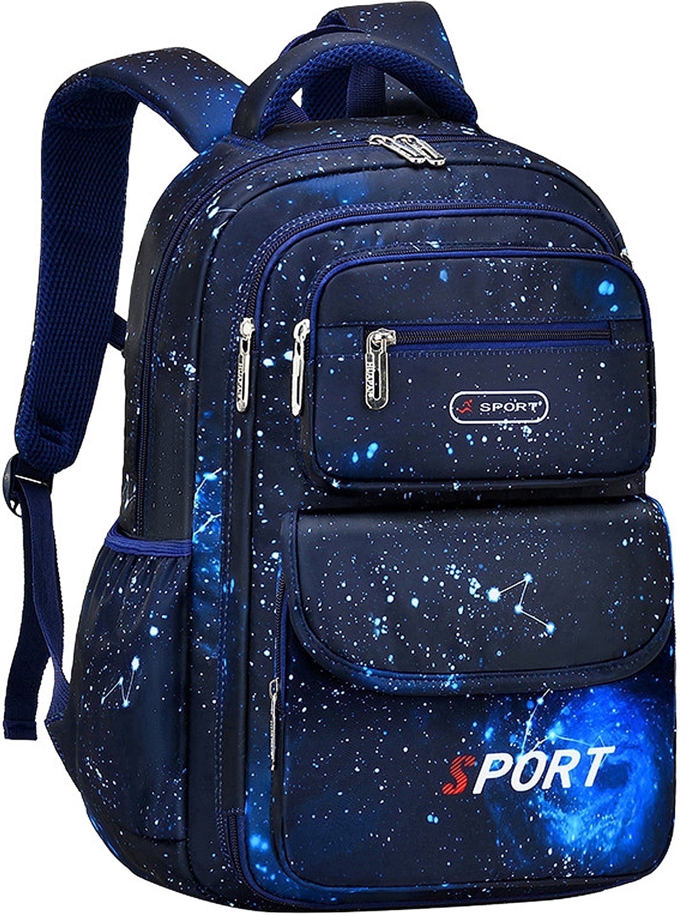 Lvelia School Bags for Boys Kids,Lightweight Waterproof Large Capacity School Backpacks,Shoulder Chlidren Schoolbag Student Bookbag Blue