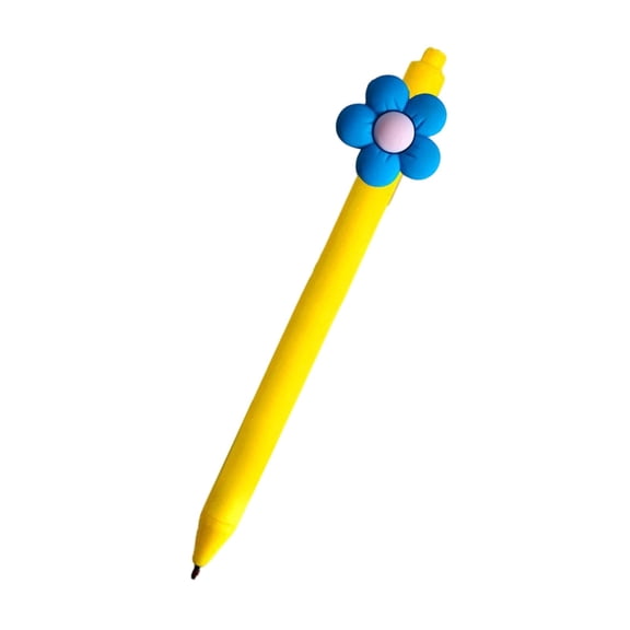 Lvgun Retractable Flower Gel Ink Pen,Gel Ink Writing Pen,Smooth 0.5Mm Flower Shaped Pan for Journaling Stationery Gift Classroom Supplies