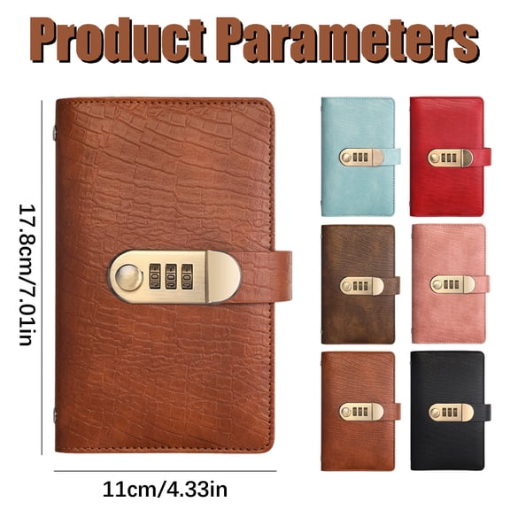 Lvgun Under $5 1 Envelopes Saving Challenge Book with Password Lock 7"×4.2" Savings Challenges Book Budget Planner with Envelopes