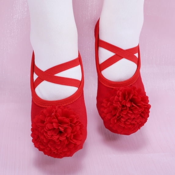 LvhaoGJOB Girls' Ballet Flats - Soft Flexible Sole, Elegant Design & Flexible Flat Sole