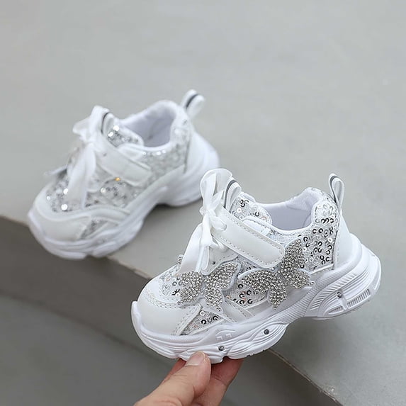 LvhaoGJOB Girls' Breathable Upper Chunky Sneakers with Cushioned Sole and Non-Slip Platform Sole