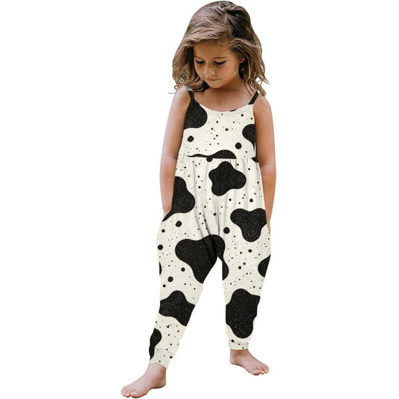 LvhaoGJOB Girls' Stretchy Material Overalls with Breathable and Lightweight
