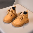 thumbnail image 1 of LvhaoGJOB Kids' Ankle Boots - Lace-Up Design, Side Zipper & Thick Platform Sole, 1 of 9