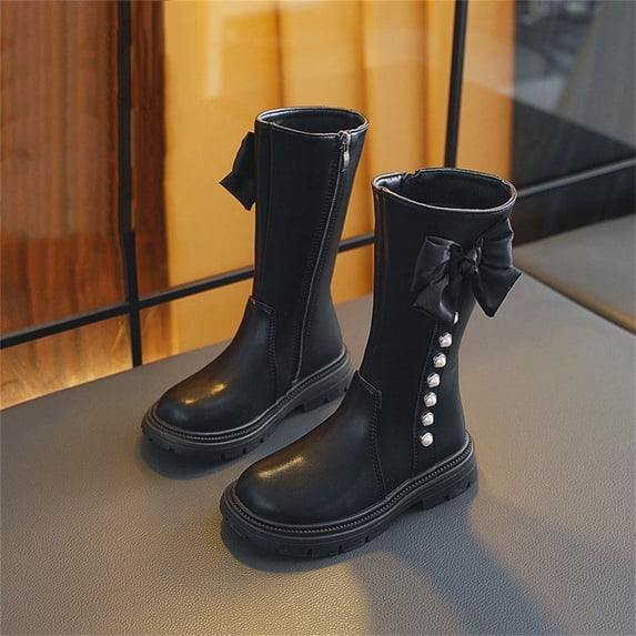 LvhaoGJOB Knee-High Boots for Kids Comfortable Fit Stylish Design knee-high boots kids knee-high boots All Season Footwear