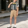 thumbnail image 1 of LvhaoGJOB Little Kids Boys 2-Piece Outfit Set - Multi-Pocket, 1 of 7
