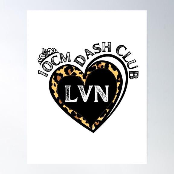 Lvn 10Cm Dash Club Poster Wall Art, Modern Wall Decor, 8x12 UNFRAMED