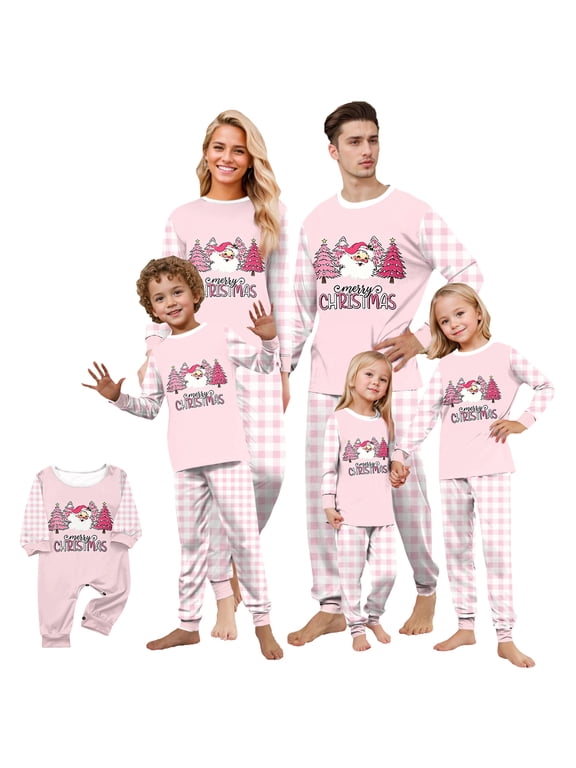 2026 Family Matching Christmas Pajamas Set, Christmas PJs for Men Women s, Long Sleeve Tops and Pants, Holiday Family Sleepwear, Xmas Pajama Sets