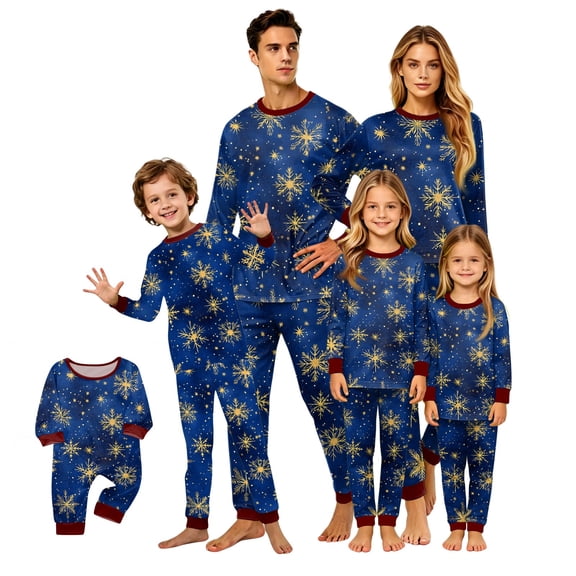Lvotionpl 2026 Matching Family Christmas Pjs, Matching Christmas Pajamas Long Sleeve Top & Pants Set Matching Holiday Family Pajama Xmas Sets