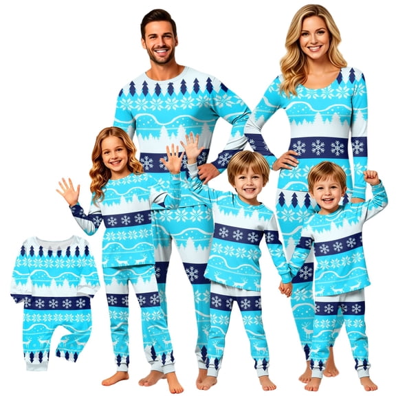 Lvotionpl Match Family Christmas Pjs, Matching Christmas Pajamas Long Sleeve Top & Pants Set Matching Holiday Family Pajama Xmas Sets