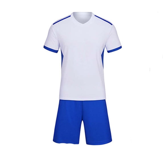 Lvshlubb Boys Soccer Jersey Set 2 Piece School Short Sleeve Tops and Boyshorts for Sports Meeting Boys Football Outfits Size 4-13