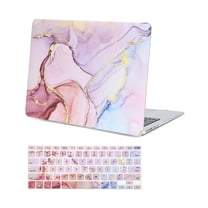 Lvtree Fully Vented 13" Laptop Shell for Apple MacBook Air, Purple & Gold Marble