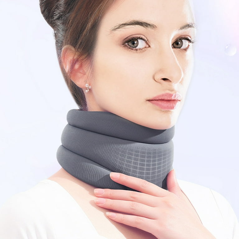 Lweong Cervicorrect Neck Support Brace for Women Men Soft Breathable Memory Sponge Neck Guard Collar Pressure Relief Comfortable Fixing Support