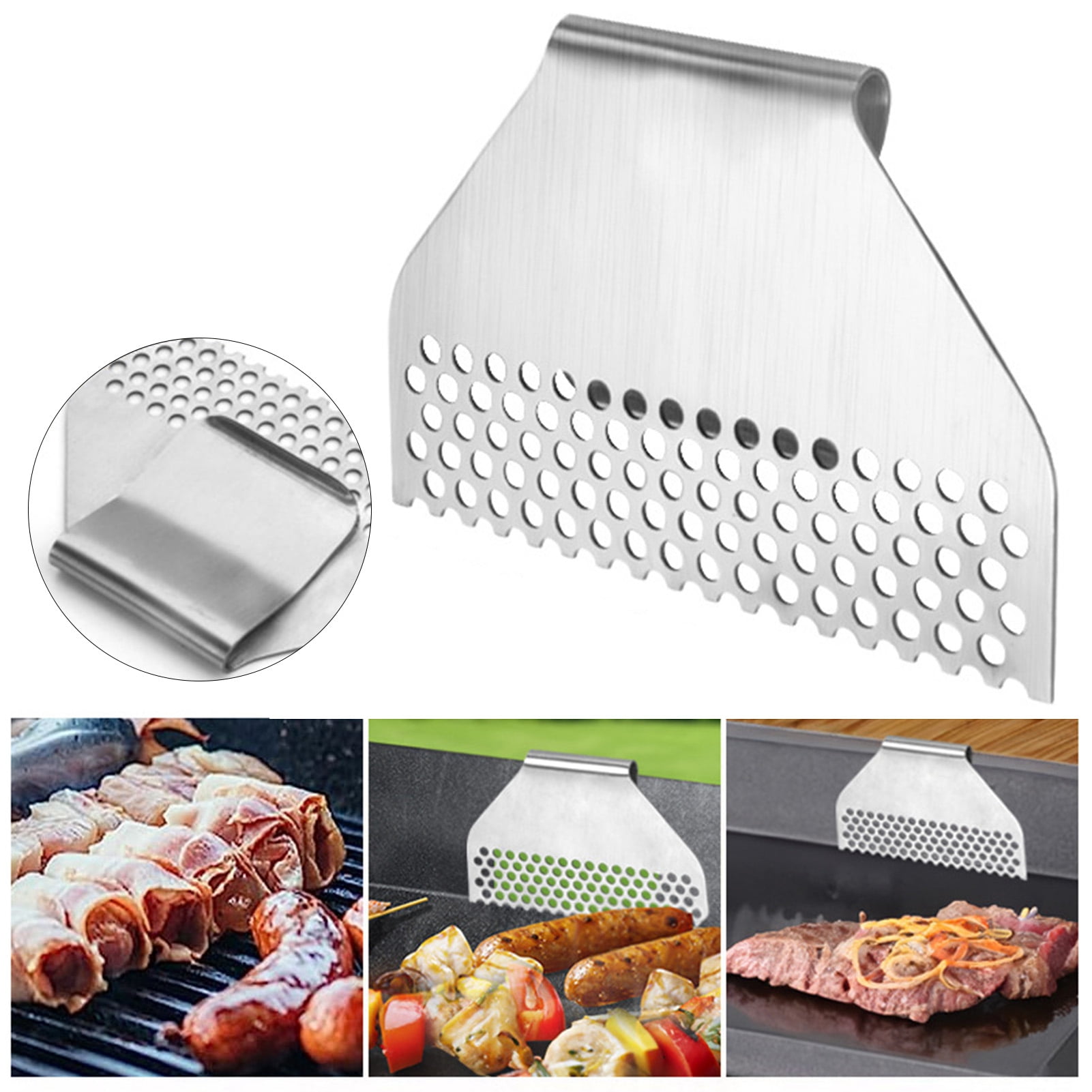 Lweong Food Fence Prevents Food Falling Stainless Steel BBQ Outdoor