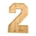 thumbnail image 1 of Lwlmwt 11.8" Wood Charcuterie Fillable Board Box, Reusable Alphabet Number Shaped Form Tray for Birthday Anniversaries, Serving Tray for Birthday Party Decor Serving Plates Display Candy Cake, 1 of 5