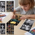 thumbnail image 1 of Lwlmwt 12pcs Scratch Art Paper,Rainbow Painting Night View Scratchboard,For Mindfulness And Stress Relief,for Kids & Adults, 1 of 5